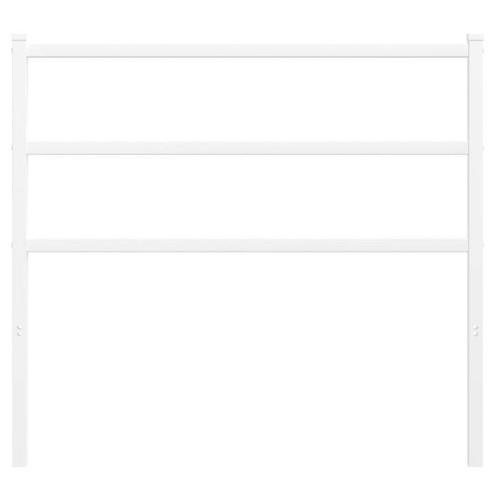 VidaXL Tête de lit métal blanc 100 cm 355444