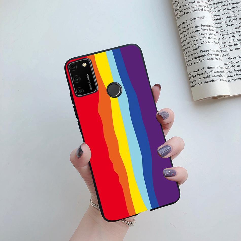 For Huawei Honor 9A Case 2020 Silicon Cover Soft Bumper Coque For Huawei Honor 9A Phone Cases MOA-LX9N Honor9A Love Heart Funda