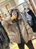 Big-name high-end down jackets for women's new hooded loose thickened puffs premium soft bread clothes winter