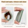 Snap Closure Pouch Faux Leather Mini Cosmetic Bag Waterproof Self-Closing Organizer Pouch for Coin
