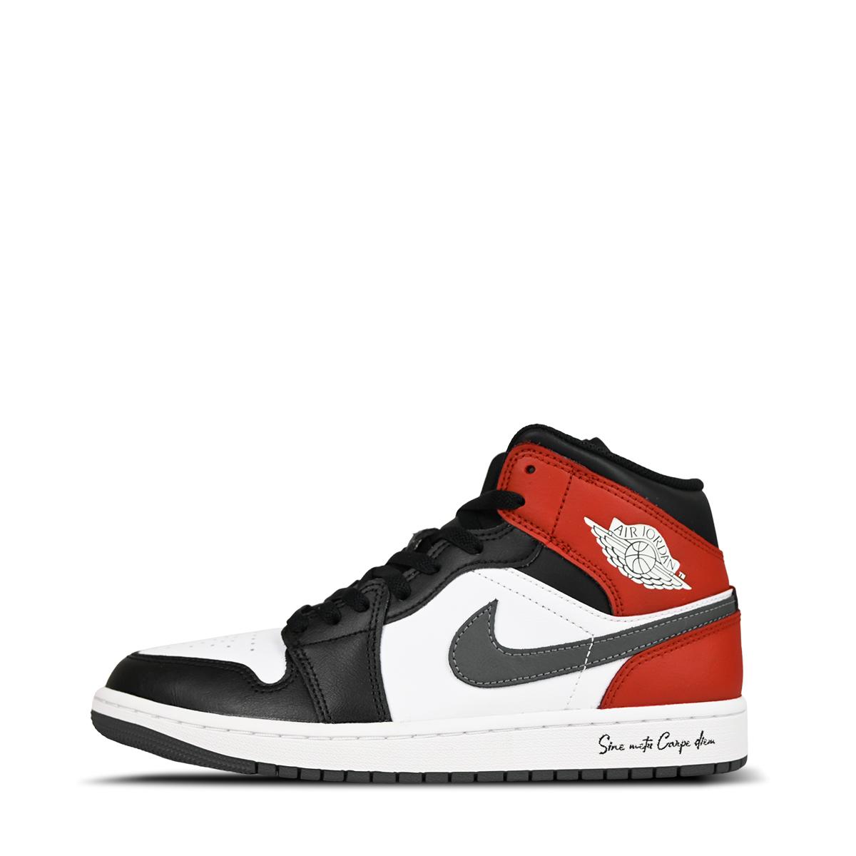 

Jordan Air Jordan 1 Abrasion Resistant Abrasion Resistant Mid top Vintage Basketball Shoes Men s Black White Red DQ8426-001(Team276-) 42.5