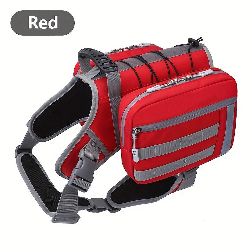 KEMORELA Pet Dog Self Backpack Outdoor Sports Dog Treat Bag Medium Large Dog Detachable Oxford Cloth Cool Handsome Camouflage