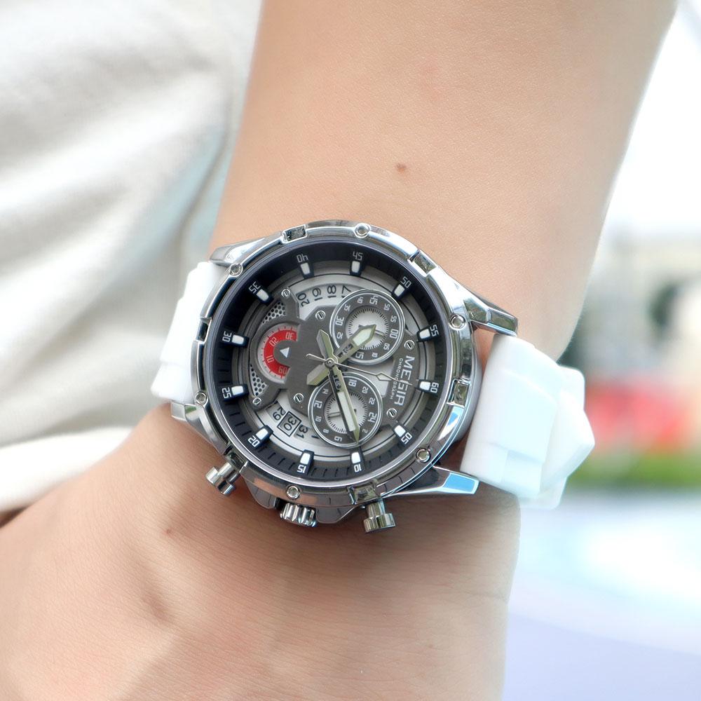 Luxusuhren für Herren Multifunktionale Sport-Quarzuhr Chronograph Wasserdicht Leuchtend Herrenuhr Datum