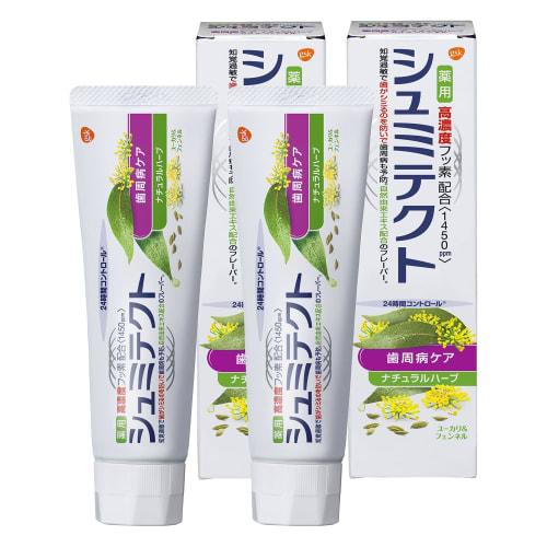 

Shumitect Periodontal Care Natural Herb Toothpaste for Sensitive Teeth, High Fluoride Concentration (1450 ppm), 2 Bottles