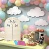 Wooden Baby Gender Reveal Voting Board with Stand Sticker Baby Gender Reveal Party Supplies Baby Gender Reveal Decors