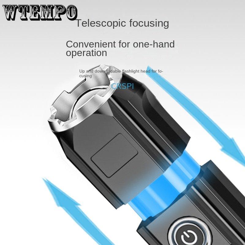 Camping Waterproof Searchlight Portable Home Cob Side Light Usb Rechargeable Outdoor High Power Mini Strong Light Flashlight