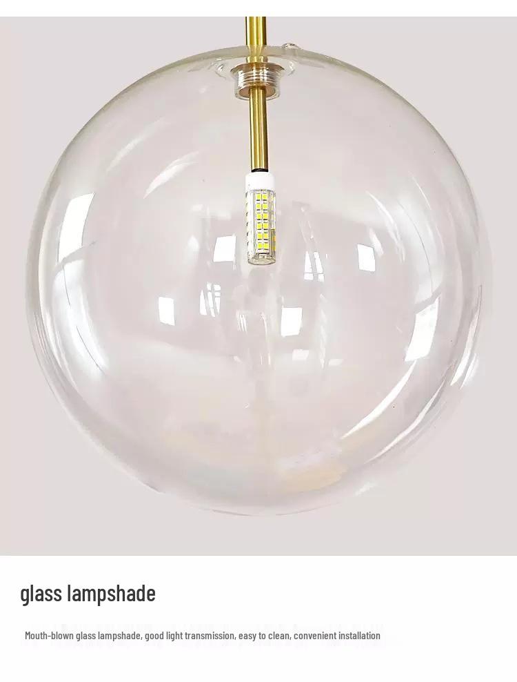 Kugelförmige Glasblasen-Hängeleuchte für elegante Restaurant- und Bar-Dekoration