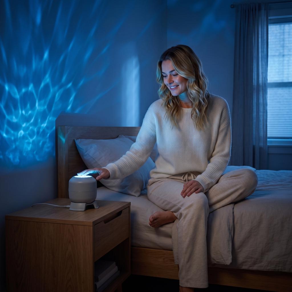 USB Projection Night Light with 4 Pattern Discs -, Snowflake, Christmas, Sports - 10cm Plug-in Lamp for Room Decor