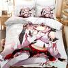 3D Anime Kawaii Girls Momiji Inubashiri Bedding Set Single Twin Full Queen King Size Bed Set Adult Kid Bedroom Duvetcover Sets