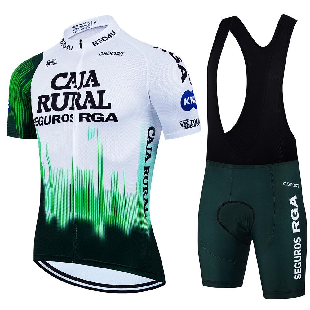 Completo Estivo da Ciclismo Outdoor Edizione Team Strada Mountain Bike Sportivo Top a Maniche Corte Asciugatura Rapida Salopette