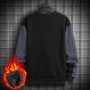 Men's Long Sleeve T-Shirt Sweatshirt, Autumn Winter Fashion Color Block Loose Casual Crewneck Top Basic Layering Shirt