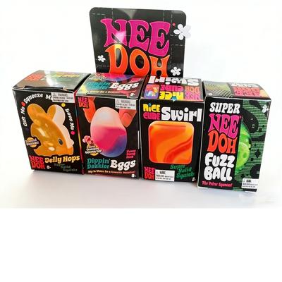 2026 Needoh Golden Egg Hunt Game Blind Box Easter Stress Relief with With Squishy Surprise Stress Relief Squeeze for Kids' Easter Party
