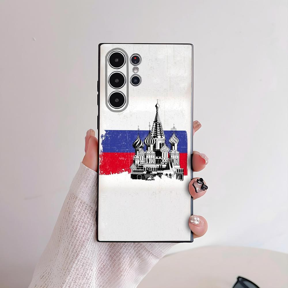 Flag of Russia Phone Case For Samsung S Series S21 S22 S23 S24 S25 FE Plus Ultra TPU Soft To Skin-friendly Case