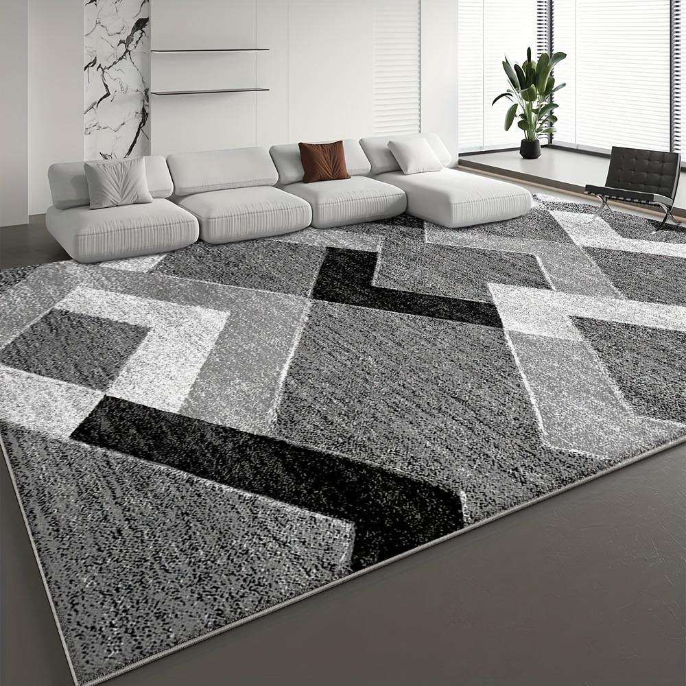 Modern Geometric Carpet Non-Slip Bedroom Office Floor Mat Living Room Sofa Coffee Table Floor Mat Home Decoration