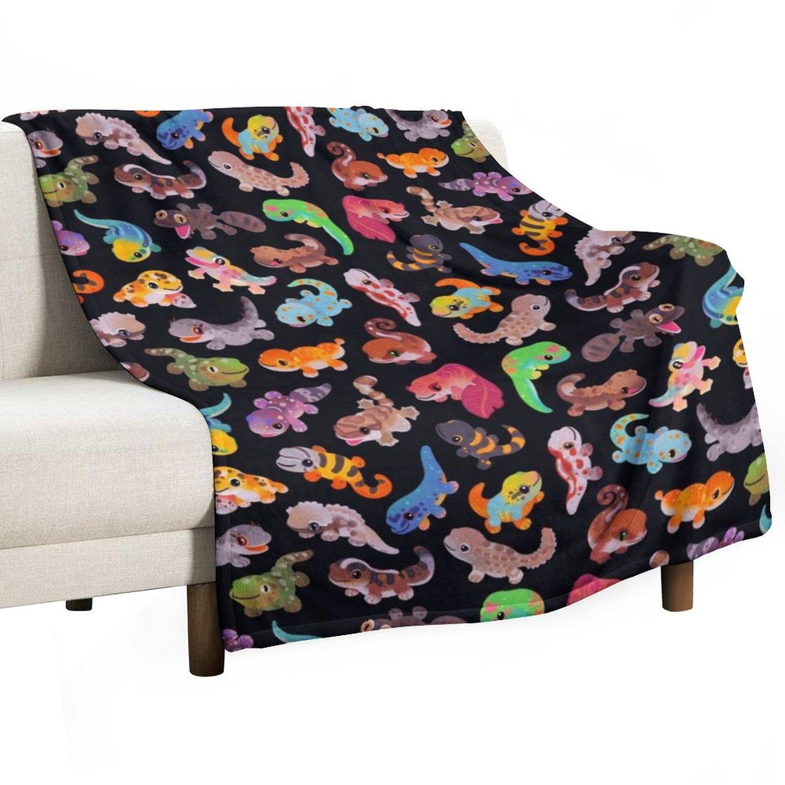 

Gecko Throw Blanket Nap Bed linens Stuffeds halloween Blankets 30x40in