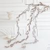Champagne Gold & White Artificial Vine Leaves for Christmas Tree Decoration
