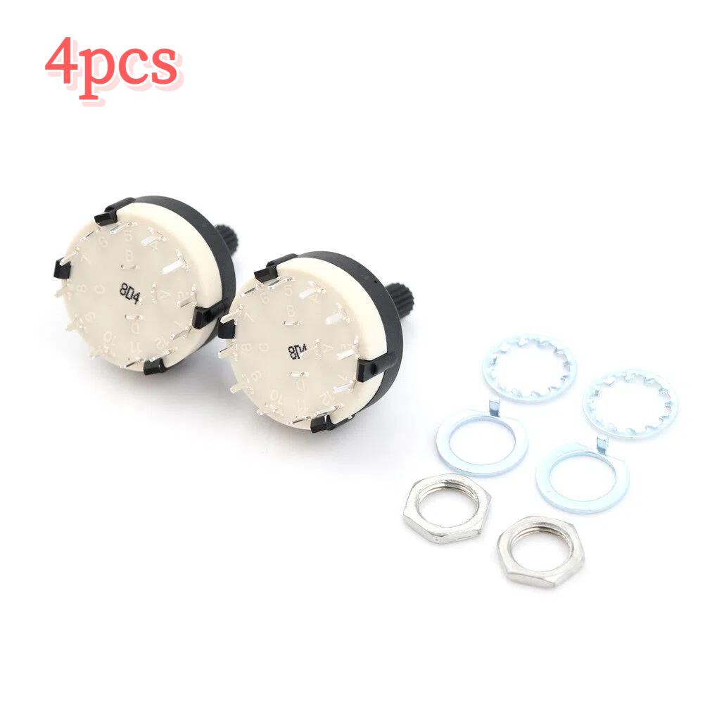 2pcs RS26 1 Pole Position 12 Selectable Band Rotary Channel Selector Switch