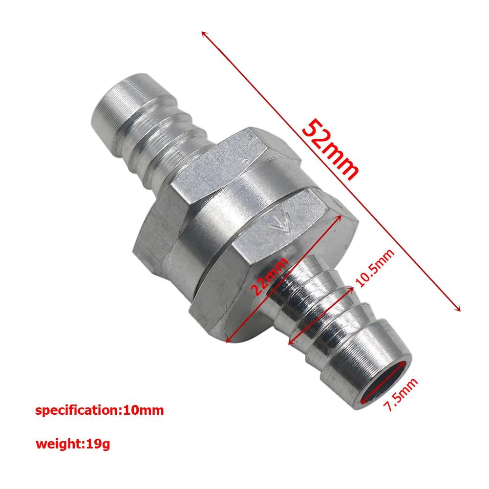 One Way Valve Aluminium Alloy Fuel Non Return Oil Gas Check Valve Check Valve Petrol Diesel for Car Automobile Helicopters Ships