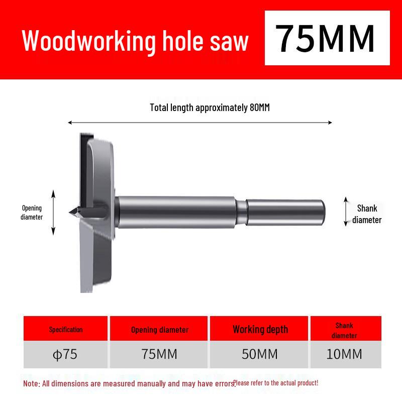 Industrial-Grade Hole Saw Set for Woodworking: Desktop Hinge, Door Lock, Wood Board, and Plastic Drilling.