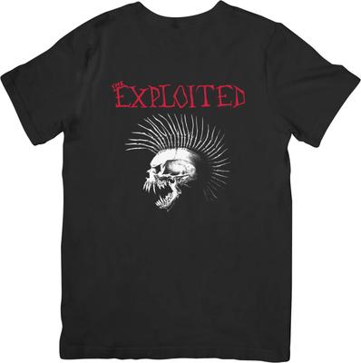 The Exploited 2 Hudba Unisex Strih pre Mužov & Ženy Kvalitné Bavlnené Tričko Čierne