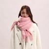 Korean Style Long Wool Scarf Tassel Women Shawl Elegant Winter Neckerchief  Women/Male