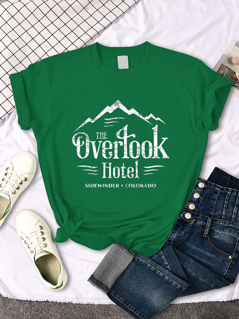 Das Overlook Hotel The Shining Y2K-Stil Damen-T-Shirt Cooles Mode-Top Atmungsaktive Freizeitkleidung Sommer All-Match Damen-Tee