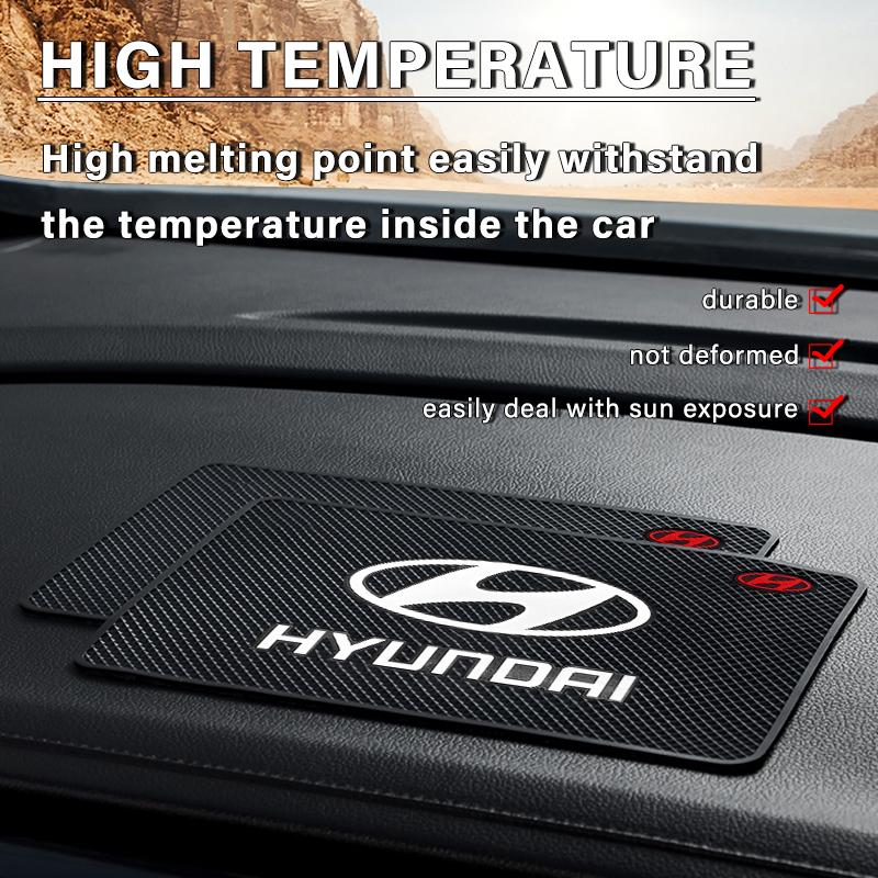 1Pcs Car Emblem Anti Slip Pad Phone Holder Non-Slip Mat Car Stlying For Hyundai I30 I20 IX35 I40 Tucson Getz Sonata Veloster Elantra Solaris