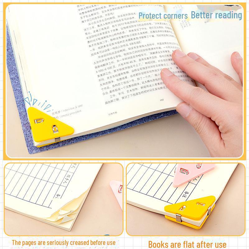 Transparent Triangular Multifunctional Corner Folder for Test Paper Protection