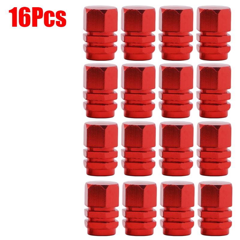 16Pcs Car Wheel Tire Valve Stems Caps Aluminum Tyre Rim Stem Covers Airdust Waterproof for BMW Auto Motorcycle Car Accessories