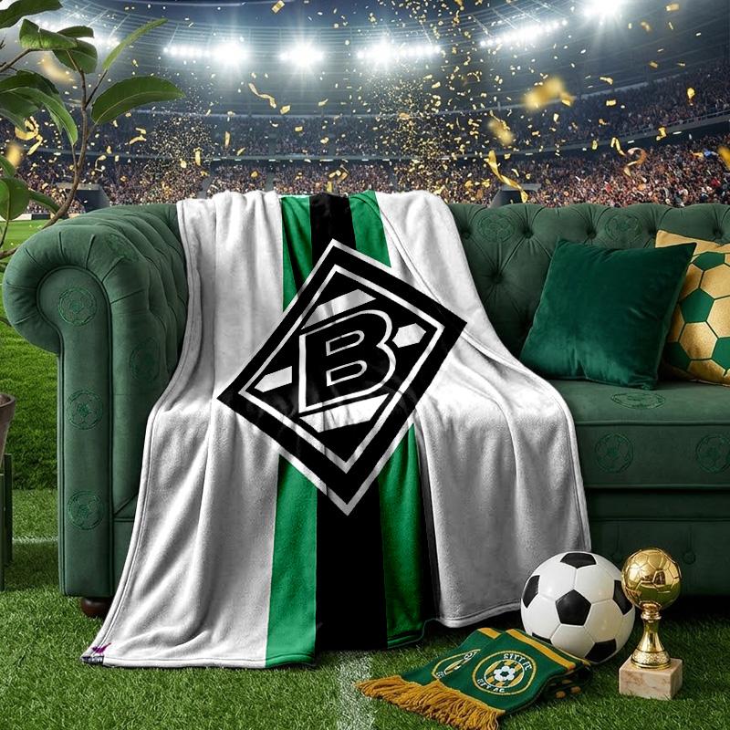 Coperta Borussia Verde Nera Leggera Coperta Ideale per il Letto Perfetta per Viaggi, Campeggio, Soggiorni, Uffici, Divani, Regalo di Natale per Fan