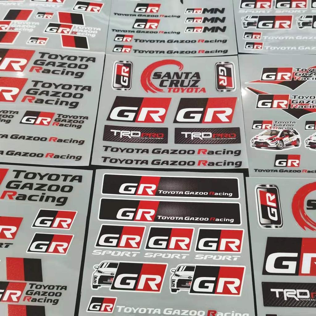 Autómatricák Stílusos Vinil Grafika Csíkok Autóajtó Első Fájl Napellenző Ablak Dekoráció Toyota Gr Sport C-Hr Rav4 Avensis TRD-hez