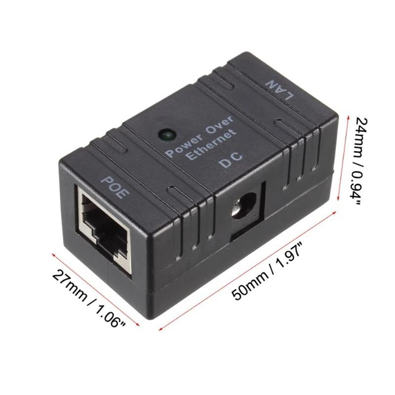 10/100Mbps POE Converter 5V-48V POE Combiner Splitter Adapter Injector Power for CPE Wireless IP Camera Power Over Ethernet