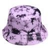 Europejsko-Amerykański Kapelusz Bucket Tie-Dye Chroniący Przed Słońcem: Dwustronny Design Graffiti dla Mężczyzn i Kobiet