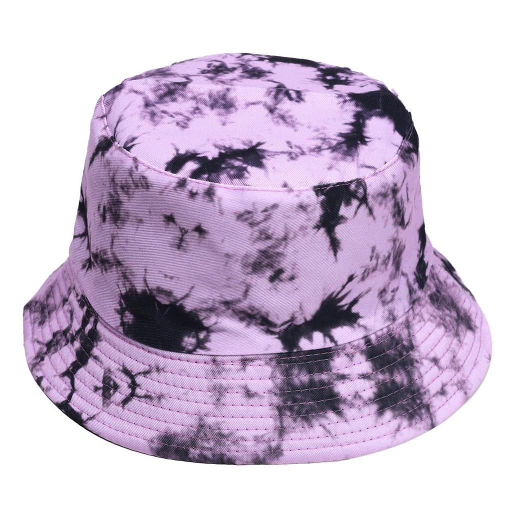 Europejsko-Amerykański Kapelusz Bucket Tie-Dye Chroniący Przed Słońcem: Dwustronny Design Graffiti dla Mężczyzn i Kobiet