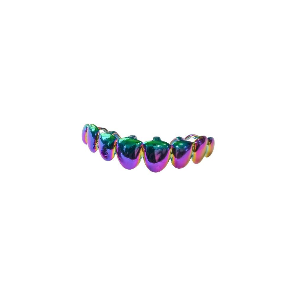 Colorful Colorful Dental Teeth Grillz Gradient Rapper Accessory Teeth Braces  Birthday Parties