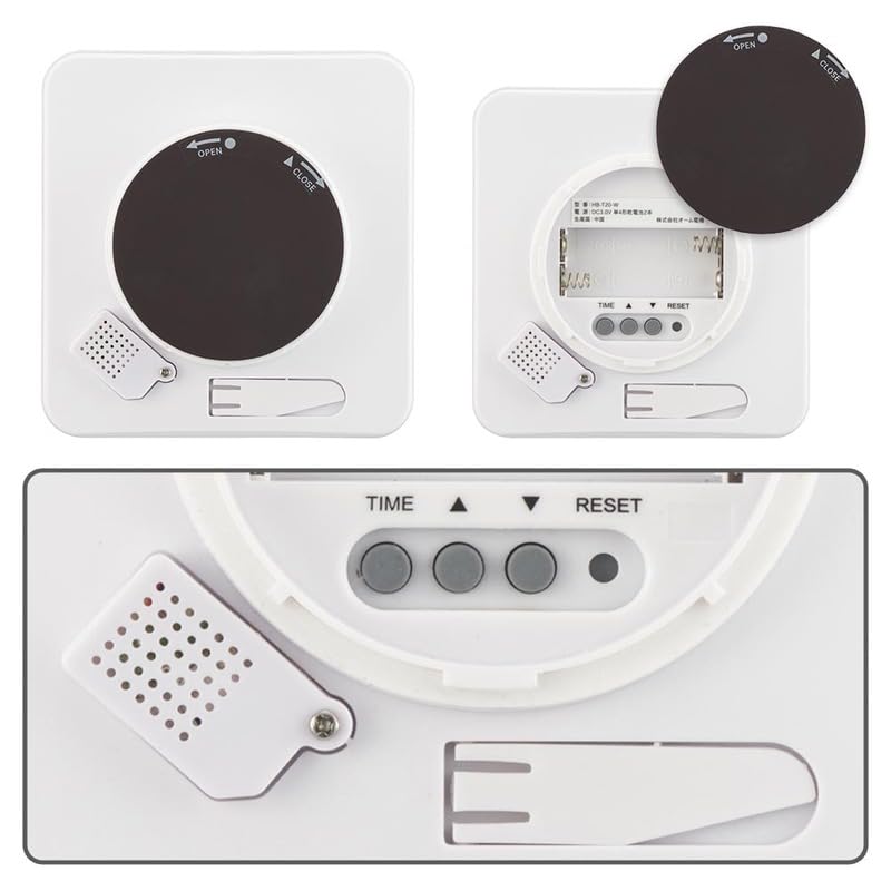 OHM Electric Digitální hodiny Teploměr Vlhkoměr Teploměr a Vlhkoměr do Koupelen Magnetický Samolepicí Stojací Typ Koupelnové Hodiny Teploměr a