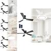 Ceiling Fan Light With Blades For Bedroom And Living Room Decor