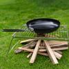 Foldable Camping Table Outdoor Folding Table Barbecue Table Steels Grilling Grate Table Cooking Grate Camping Table