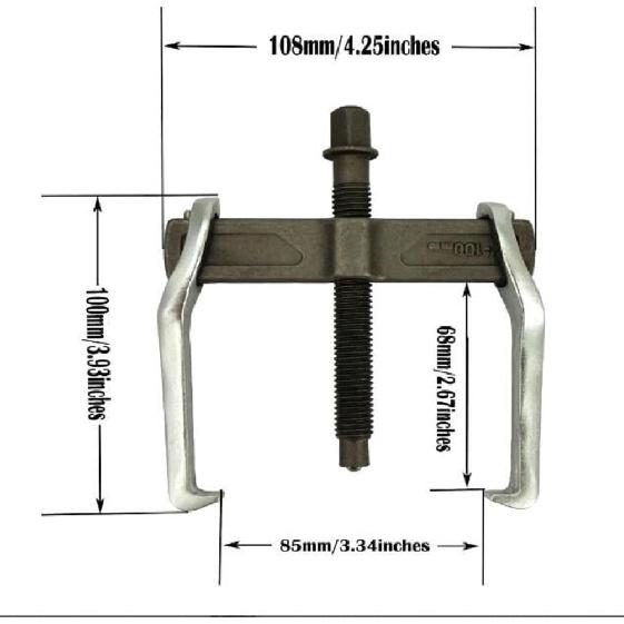 2 Jaw Puller, 2 Claw Gears Puller For Removal Of Pulley Flywheel Bearing,Small Gear Puller (4Inches)