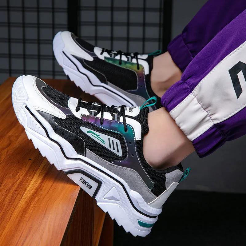 Spring Autumn Men's Shoes Summer Breathable Wild Mesh Sports Casual Youth Increase Old Men's Shoes  Sneakers