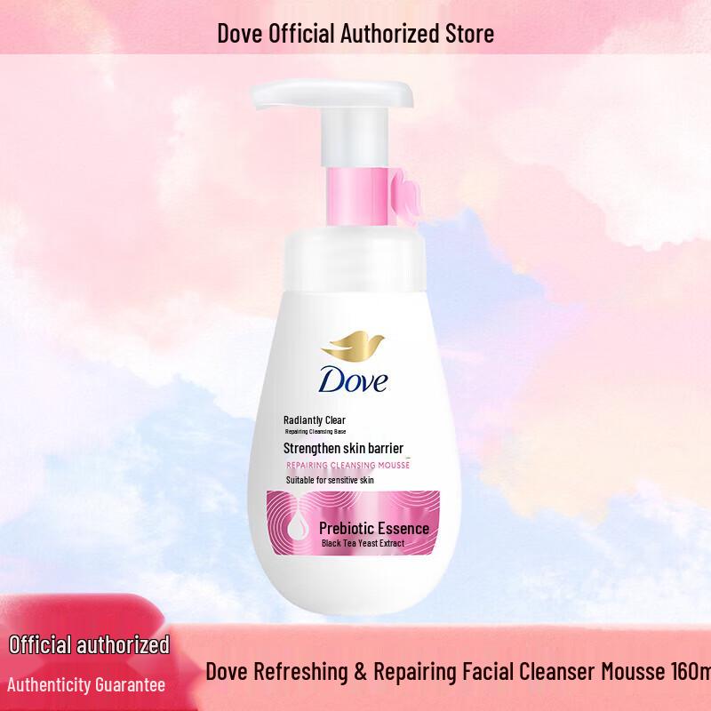 Dove Radiant Clear Mousse Cleanser 160ml