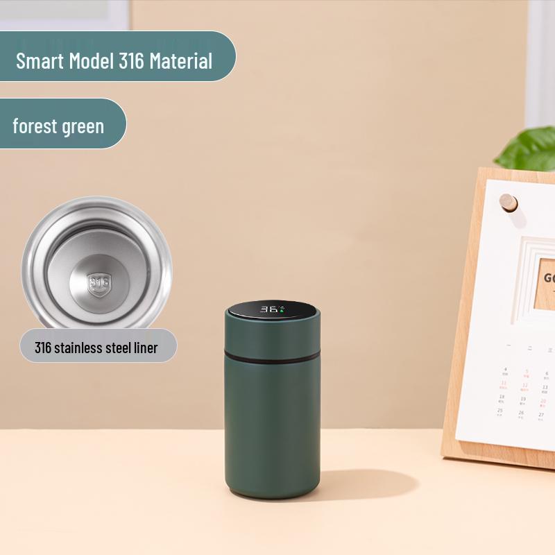 Smart 200ml Portable Insulated Ceramic Cup with Logo Engraving