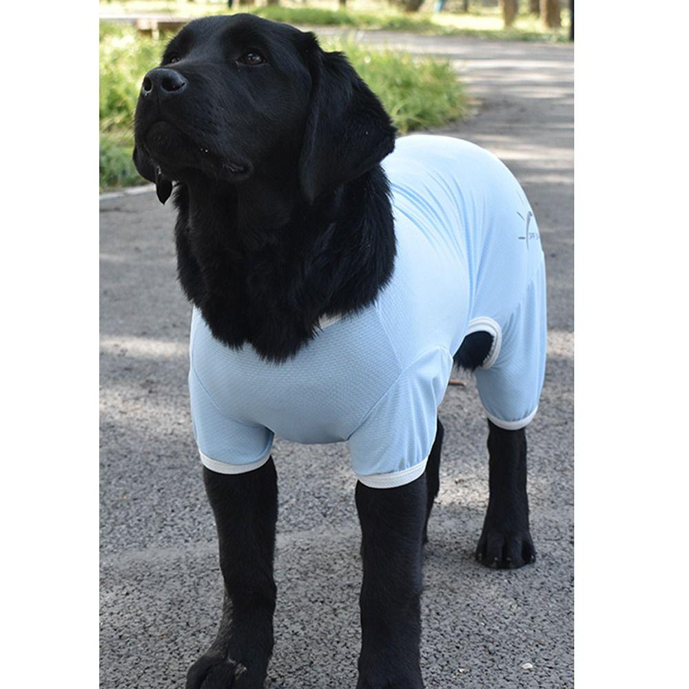 Solid Color Dogs Jumpsuit Four-legged Dogs Apparel Stylish Pet UV Protection Clothes  Outdoor