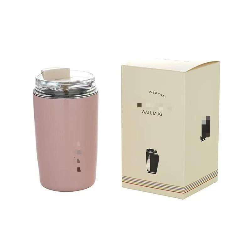 Tazza Termica da 320ML Tazza da Caffè Bianco Latte Bottiglia d'Acqua Isolante per Auto Borracce Sottovuoto in Acciaio Inossidabile da Viaggio Bollitore da Bevande