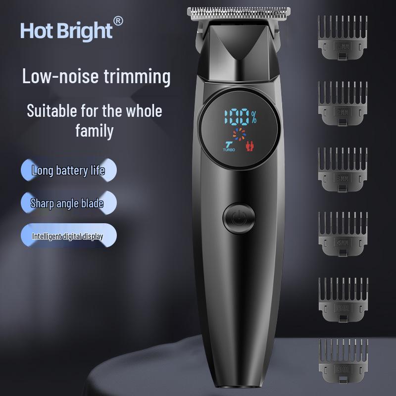 Waterproof Professional Hair Clipper: Quick Charge, Oil Head, Bald Head, Home Hairdressing Trimmer.