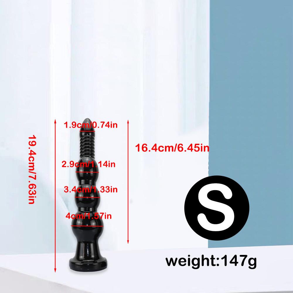 Třívelikostní anální korálky plug - Venkovní SM hračka pro stimulaci análního otvoru