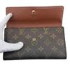 LOUIS VUITTON M61215 Monogram leather Portefeuille International Purse Sunburn leather Women Used