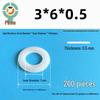 Thickened Nylon Plastic Flat Washer: Hard Plastic Gasket M2-M16