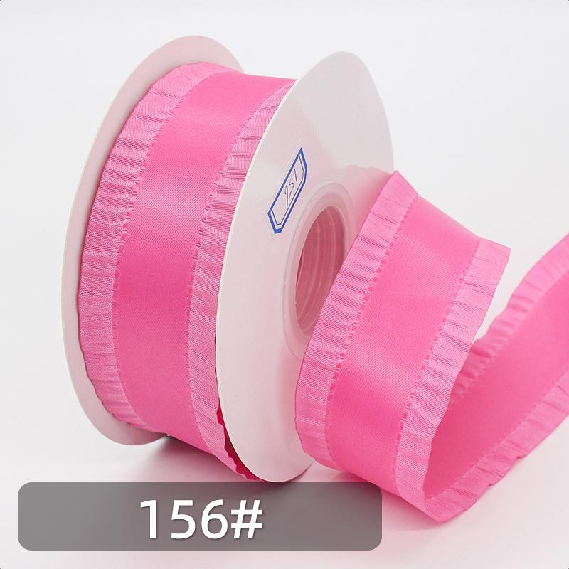 Hot Selling 40 Mm Skirt Shaped Ribbons Gift Wrapping Wedding Christmas Solid Colors DIY 25 Yards Per Roll