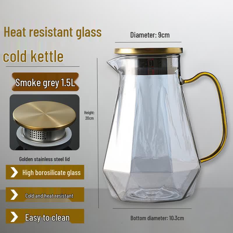 Homeglen Heat-Resistant Glass Pitcher